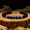 Evolvegem "Azure Abyss" Faceted Blue Tiger Eye Obsidian Bracelet