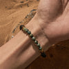 Evolvegem "Eco-Pulse" Lava Stone African Turquoise Bracelet