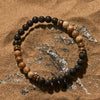 Evolvegem "Volcanic Whisper" Lava Stone Picture Jasper Bracelet