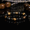 Evolvegem "Amber Gleam" Obsidian Tiger Eye Hematite Bracelet