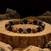 Evolvegem "Amber Gleam" Obsidian Tiger Eye Hematite Bracelet