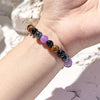 Evolvegem "Spiritual Balance" Amethyst Obsidian Tiger Eye Hematite Beaded Bracelet