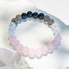 Evolvegem "Soulful Shield" Moonstone Obsidian Rose Quartz Beaded Bracelet