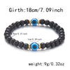 Evolvegem "Protective Aura" Natural Black Onyx Evil Eye Beaded Bracelet