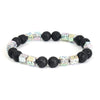 Evolvegem "Grounding Power" Electroplated Hematite with Black Onyx Bracelet