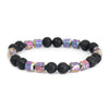 Evolvegem "Grounding Power" Electroplated Hematite with Black Onyx Bracelet