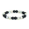 Evolvegem "Grounding Power" Electroplated Hematite with Black Onyx Bracelet