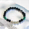 Evolvegem Black Onyx Hematite Labradorite Malachite Beaded Bracelet