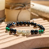 Evolvegem Black Onyx Hematite Labradorite Malachite Beaded Bracelet