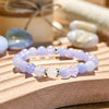 Evolvegem "Serene Sky" Blue Chalcedony Stress Relief Bracelet