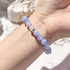 Evolvegem "Serene Sky" Blue Chalcedony Stress Relief Bracelet