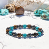 Evolvegem Turquoise Tiger Hematite Power Beads Bracelet