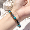 Evolvegem Turquoise Tiger Hematite Power Beads Bracelet