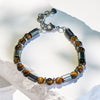 Evolvegem Hematite Tiger Eye Spirit Beads Bracelet