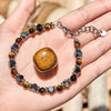 Evolvegem Tiger Eye Hematite Power Link Bracelet