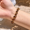 Evolvegem "Enigmatic Tiger Pulse" Golden Tiger Eye Bracelet