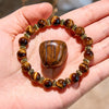 Evolvegem "Enigmatic Tiger Pulse" Golden Tiger Eye Bracelet