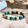 Evolvegem "Tranquil Earth" Tiger Eye Stone Turquoise Bracelet