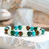 Evolvegem "Tranquil Earth" Tiger Eye Stone Turquoise Bracelet