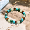 Evolvegem "Tranquil Earth" Tiger Eye Stone Turquoise Bracelet