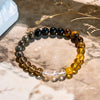Evolvegem "Eclipse of Strength" Tiger Eye Citrine Smoky Quartz Bracelet