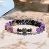 Evolvegem "Mystic Tranquility" Charoite Hematite Obsidian Bracelet