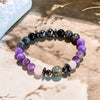 Evolvegem "Mystic Tranquility" Charoite Hematite Obsidian Bracelet