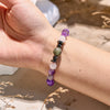Evolvegem "Mystic Tranquility" Charoite Hematite Obsidian Bracelet