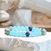 Evolvegem "Ocean Breeze" Agalmatolite Aquamarine Bracelet