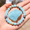 Evolvegem "Ocean Breeze" Agalmatolite Aquamarine Bracelet