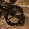 Evolvegem "Shadow Enigma" Cube Lava Stone Bracelet