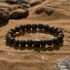 Evolvegem "Ironwood Requiem" Cube Lava Stone Gemstone Bracelet