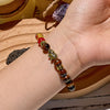 Evolvegem "Golden Fortune" Chakra Tiger Eye Elephant Pendant Bracelet