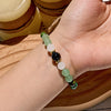 Evolvegem "Verdant Balance" Green Aventurine Obsidian Bracelet