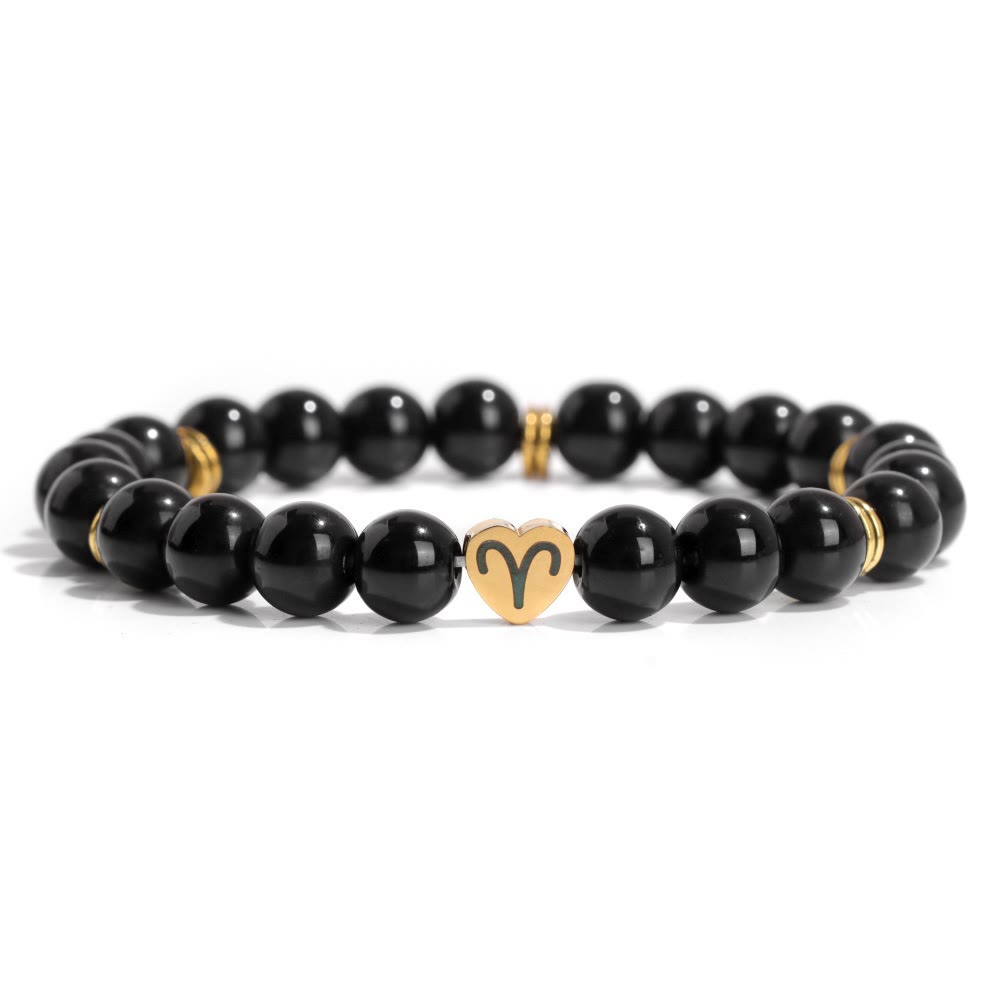 Evolvegem "Mystic Zodiac" Obsidian Zodiac Bracelet