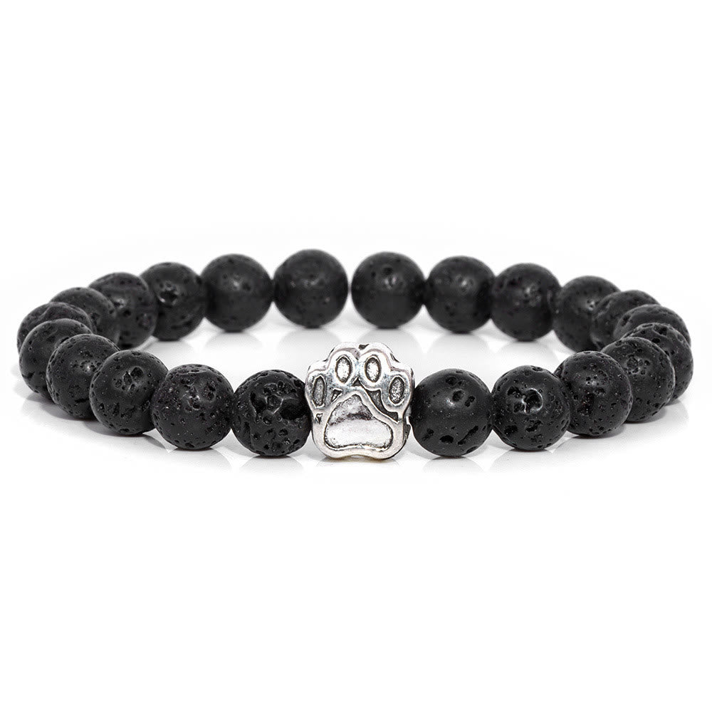 Evolvegem "Paw of Power" Natural Stone Dog Paw Charm Bracelet