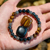 Evolvegem "Shadowflare" Hematite Tiger Eye Obsidian Bracelet