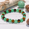Evolvegem "Golden Serenity" Green Aventurine Tiger Eye Bracelet