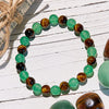 Evolvegem "Golden Serenity" Green Aventurine Tiger Eye Bracelet