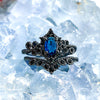 Evolvegem "Midnight Empress" 2Pcs Sapphire Ring Set