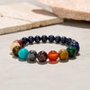 Evolvegem "Celestial Harmony" Cosmic Galaxy Chakra Stone Bracelet