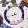 Evolvegem "Tranquil Waves" Amethyst Lepidolite Lapis Lazuli Fluorite Bracelet