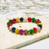 Evolvegem "Joyful Spectrum" Colorful Agate Chakra Bracelet