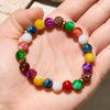 Evolvegem "Joyful Spectrum" Colorful Agate Chakra Bracelet
