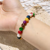 Evolvegem "Joyful Spectrum" Colorful Agate Chakra Bracelet