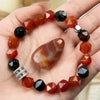 Evolvegem "Crimson Flux Aurora" Black Onyx Carnelian Bracelet