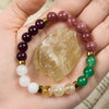 Evolvegem "Serenity Palette" Citrine Clear Crystal Natural Gems Bracelet