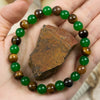 Evolvegem "Forest Canopy" Green Jade Tiger Eye Bracelet