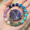 Evolvegem "Vivid Spark" Natural Amethyst Gemstones Bracelet