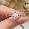 Evolvegem "Lunar Enchantress" Triple Goddess Opal Ring